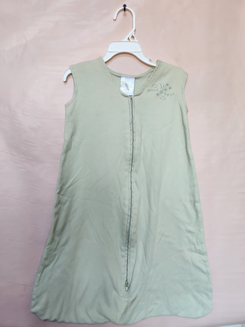 Light Green Sleeveless Kids Sleep Sack